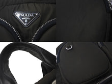 画像をギャラリービューアに読み込む, 極美品 PRADA プラダ リュック バックパック TESSUTO ナイロン レザー カーキ オレンジ 1BZ058 シルバー金具 中古 60675 