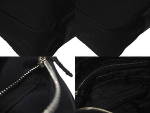 PRADA プラダショルダーバッグ トライアングルロゴ NERO ブラックナイロン BT0167 シルバー金具 中古良品 60680 