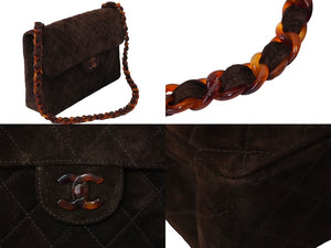 CHANEL シャネル ショルダーバック マトラッセ30 スウェード チェーンショルダーバッグ ブラウン 5番台 良品 中古 60682