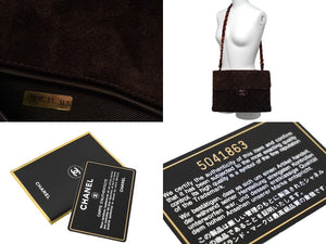 CHANEL シャネル ショルダーバック マトラッセ30 スウェード チェーンショルダーバッグ ブラウン 5番台 良品 中古 60682