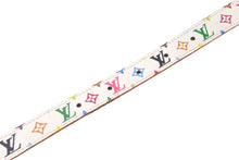 Load image into Gallery viewer, LOUIS VUITTON ルイ ヴィトン ベルト バックル サンチュール キャレ モノグラム M9272U ホワイト マルチカラー 80 美品 中古 60685