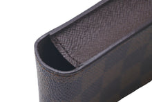 Load image into Gallery viewer, 極美品 LOUIS VUITTON ルイヴィトン ダミエ エテュイ シガレットケース ポーチ 小物入れ PVC ブラウン 中古 60686
