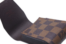 Load image into Gallery viewer, 極美品 LOUIS VUITTON ルイヴィトン ダミエ エテュイ シガレットケース ポーチ 小物入れ PVC ブラウン 中古 60686