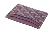 Load image into Gallery viewer, 新品未使用品 GOYARD ゴヤール カードケース サンシュルピス カードケース ヘリンボーン柄 バーガンディ 中古 60699