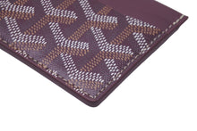 Load image into Gallery viewer, 新品未使用品 GOYARD ゴヤール カードケース サンシュルピス カードケース ヘリンボーン柄 バーガンディ 中古 60699