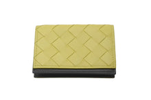 Load image into Gallery viewer, 新品未使用 BOTTEGAVENETA ボッテガヴェネタ カードケース カードホルダー バイカラー イエロー ブラック 605720 中古 60700