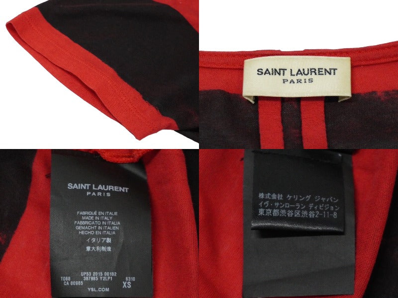 SAINT LAURENT PARIS サンローランパリ 半袖Tシャツ ボーダー