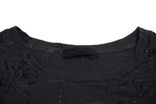 Load image into Gallery viewer, LANVIN ランバン 半袖Ｔシャツ 総柄プリント 靴柄 コットン グレー スリット入り M20TS4B008 良品 中古 60706