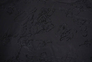 LANVIN ランバン 半袖Ｔシャツ 総柄プリント 靴柄 コットン グレー スリット入り M20TS4B008 良品 中古 60706