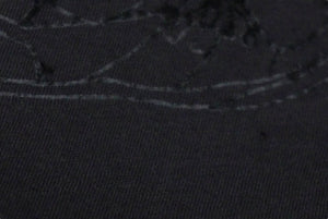 LANVIN ランバン 半袖Ｔシャツ 総柄プリント 靴柄 コットン グレー スリット入り M20TS4B008 良品 中古 60706