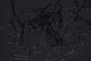 LANVIN ランバン 半袖Ｔシャツ 総柄プリント 靴柄 コットン グレー スリット入り M20TS4B008 良品 中古 60706