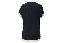 Load image into Gallery viewer, JOHN GALLIANO ジョンガリアーノ 半袖Ｔシャツ プリント ネイビー コットン ポリウレタン サイズS AUIU717S 美品 中古 60725