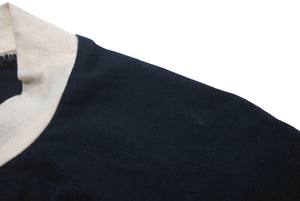 JOHN GALLIANO ジョンガリアーノ 半袖Ｔシャツ プリント ネイビー コットン ポリウレタン サイズS AUIU717S 美品 中古 60725