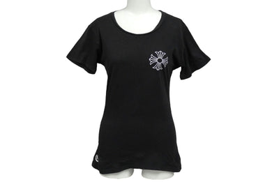 CHROME HEARTS クロムハーツ 半袖Ｔシャツ CHプラス プリント サイズM ブラック ホワイト コットン 良品 中古 60741