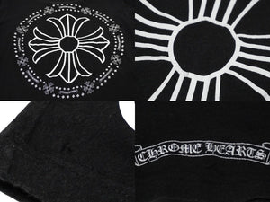 CHROME HEARTS クロムハーツ 半袖Ｔシャツ CHプラス プリント サイズM ブラック ホワイト コットン 良品 中古 60741