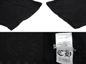 CHROME HEARTS クロムハーツ 半袖Ｔシャツ CHプラス プリント サイズM ブラック ホワイト コットン 良品 中古 60741
