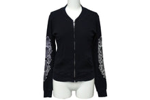 Load image into Gallery viewer, CHROME HEARTS クロムハーツ ダガージップアップ カットソー フローラルプリント ネイビー コットン サイズS 美品 中古 60743