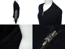 Load image into Gallery viewer, CHROME HEARTS クロムハーツ ダガージップアップ カットソー フローラルプリント ネイビー コットン サイズS 美品 中古 60743