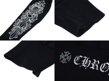 Load image into Gallery viewer, CHROME HEARTS クロムハーツ ダガージップアップ カットソー フローラルプリント ネイビー コットン サイズS 美品 中古 60743