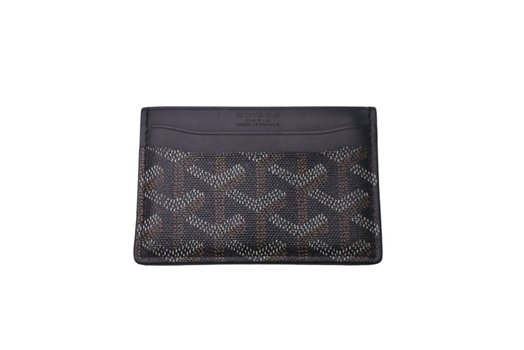 極美品 GOYARD ゴヤール カードケース サン・シュルピス ブラック ゴヤールディンキャンバス 中古 60764