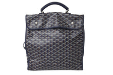 Load image into Gallery viewer, 極美品 GOYARD ゴヤール バックパック リュック サン レジェ ヘリンボーン柄 ネイビー 中古 60767