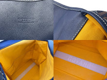 Load image into Gallery viewer, 極美品 GOYARD ゴヤール バックパック リュック サン レジェ ヘリンボーン柄 ネイビー 中古 60767