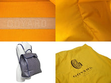 Load image into Gallery viewer, 極美品 GOYARD ゴヤール バックパック リュック サン レジェ ヘリンボーン柄 ネイビー 中古 60767