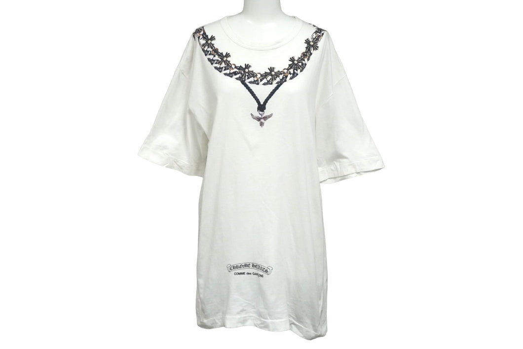 CHROME HEARTS クロムハーツ × COMME des GARCONS コムデギャルソン コラボ 半袖Ｔシャツ フォティマハリア L 美品 中古 60774