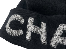 Load image into Gallery viewer, CHANEL シャネル ニットキャップ ニット帽 ココマーク 21AW ウール カシミヤ ブラック21AW 美品 中古 60781