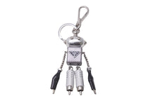 画像をギャラリービューアに読み込む, 同じく PRADA プラダ キーホルダー キーチャーム サフィアーノレザー ロボットキーリング トリック シルバー 1TR101 中古 60784 