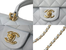 Load image into Gallery viewer, CHANEL シャネル ショルダーバッグ マトラッセ トップハンドル ミニフラップバッグ AS2431 ゴールド金具 美品 中古 60805