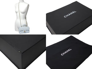 CHANEL シャネル ショルダーバッグ マトラッセ トップハンドル ミニフラップバッグ AS2431 ゴールド金具 美品 中古 60805
