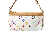 Load image into Gallery viewer, LOUIS VUITTON ルイヴィトン 村上隆 ホワイト ポシェットアクセソワール マルチカラー M92649 美品 中古 60813