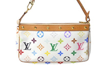 Load image into Gallery viewer, LOUIS VUITTON ルイヴィトン 村上隆 ホワイト ポシェットアクセソワール マルチカラー M92649 美品 中古 60813