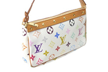 Load image into Gallery viewer, LOUIS VUITTON ルイヴィトン 村上隆 ホワイト ポシェットアクセソワール マルチカラー M92649 美品 中古 60813