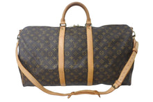 Load image into Gallery viewer, LOUIS VUITTON ルイヴィトン モノグラム キーポルバンドリエール55 ボストンバッグ ブラウン M41414 旅行バッグ 良品 中古 60820