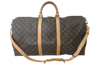 LOUIS VUITTON ルイヴィトン モノグラム キーポルバンドリエール55 ボストンバッグ ブラウン M41414 旅行バッグ 良品 中古 60820