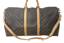 Load image into Gallery viewer, LOUIS VUITTON ルイヴィトン モノグラム キーポルバンドリエール55 ボストンバッグ ブラウン M41414 旅行バッグ 良品 中古 60820