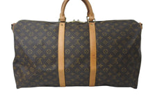 Load image into Gallery viewer, LOUIS VUITTON ルイヴィトン モノグラム キーポルバンドリエール55 ボストンバッグ ブラウン M41414 旅行バッグ 良品 中古 60820