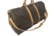 Load image into Gallery viewer, LOUIS VUITTON ルイヴィトン モノグラム キーポルバンドリエール55 ボストンバッグ ブラウン M41414 旅行バッグ 良品 中古 60820