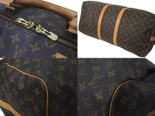 Load image into Gallery viewer, LOUIS VUITTON ルイヴィトン モノグラム キーポルバンドリエール55 ボストンバッグ ブラウン M41414 旅行バッグ 良品 中古 60820