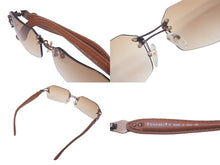 Load image into Gallery viewer, CHANEL シャネル サングラス ココマーク レザー スワロフスキー ブラウン サイズ58□17-132 C2231 美品 中古 60827