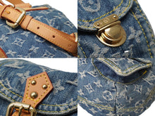 画像をギャラリービューアに読み込む, 極美品 希少 LOUIS VUITTON ルイヴィトン ミニリュック サックアドPM モノグラムデニム M95057 インディゴ ゴールド金具 中古 60828