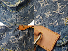 画像をギャラリービューアに読み込む, 極美品 希少 LOUIS VUITTON ルイヴィトン ミニリュック サックアドPM モノグラムデニム M95057 インディゴ ゴールド金具 中古 60828