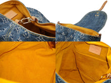 画像をギャラリービューアに読み込む, 極美品 希少 LOUIS VUITTON ルイヴィトン ミニリュック サックアドPM モノグラムデニム M95057 インディゴ ゴールド金具 中古 60828