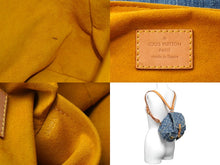 画像をギャラリービューアに読み込む, 極美品 希少 LOUIS VUITTON ルイヴィトン ミニリュック サックアドPM モノグラムデニム M95057 インディゴ ゴールド金具 中古 60828