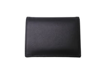 Load image into Gallery viewer, PRADA プラダ 二つ折り財布 SAFFIANO MULTIC ウォレット 1MV204 カーフスキン ブラック ピンク ゴールド金具 良品 中古 60844