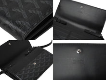 Load image into Gallery viewer, GOYARD ゴヤール 長財布 ヴァレンヌ ポーチウォレット 限定色 VAREN3 ジェットブラック シルバー金具 美品 中古 60848