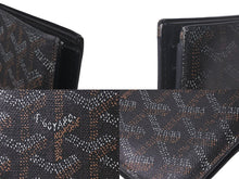 Load image into Gallery viewer, GOYARD ゴヤール 二つ折り財布 サン フロランタン ヘリンボーン STFLO2PMLTY01CL01P ブラック シルバー金具 良品 中古 60856