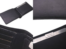 Load image into Gallery viewer, GOYARD ゴヤール 二つ折り財布 サン フロランタン ヘリンボーン STFLO2PMLTY01CL01P ブラック シルバー金具 良品 中古 60856